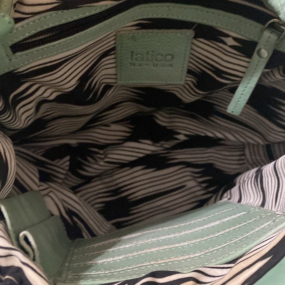 Latino Elegant Green Leather Shoulder Bag Bucket Bag women large boho Y2K office - Picture 8 of 11